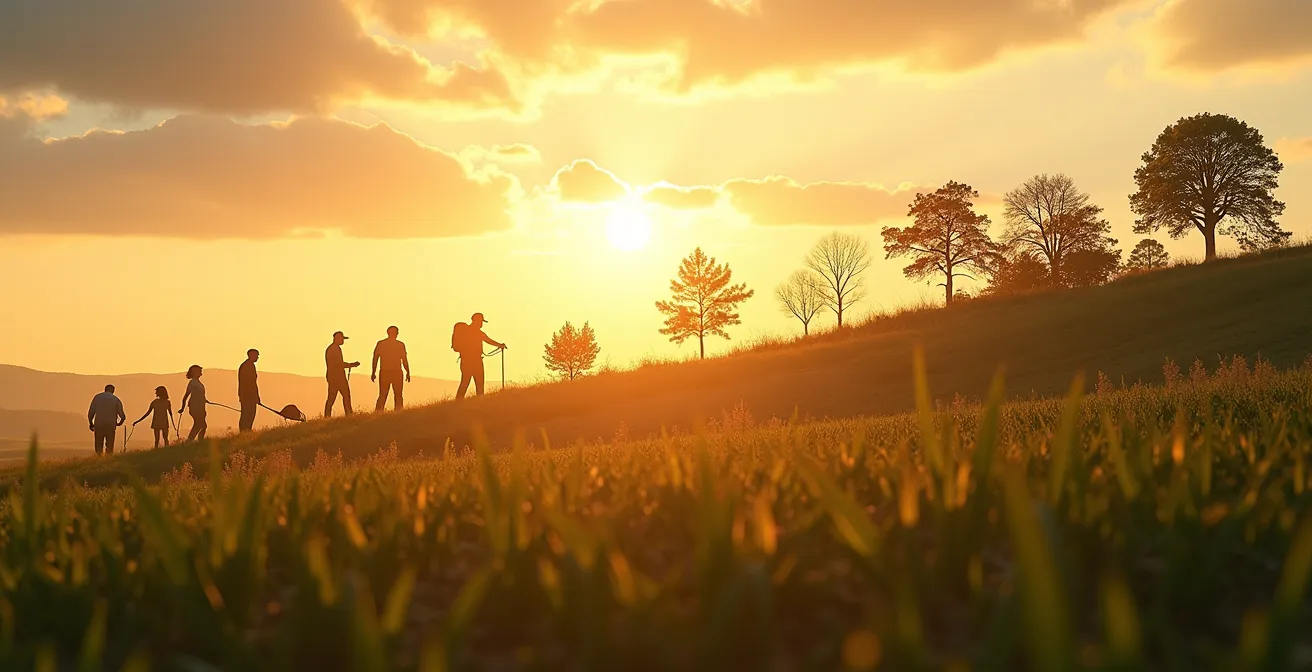 Calendario agrícola con fases fenológicas de cultivos, mostrando ciclos de germinación, floración y maduración en diferentes estaciones