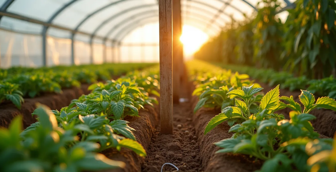 Contraste visual entre producción intensiva y ecológica de tomates