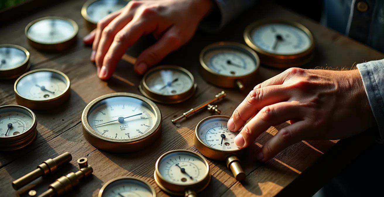 Panel de control con gráficos y medidores de rendimiento ganadero en pantalla táctil