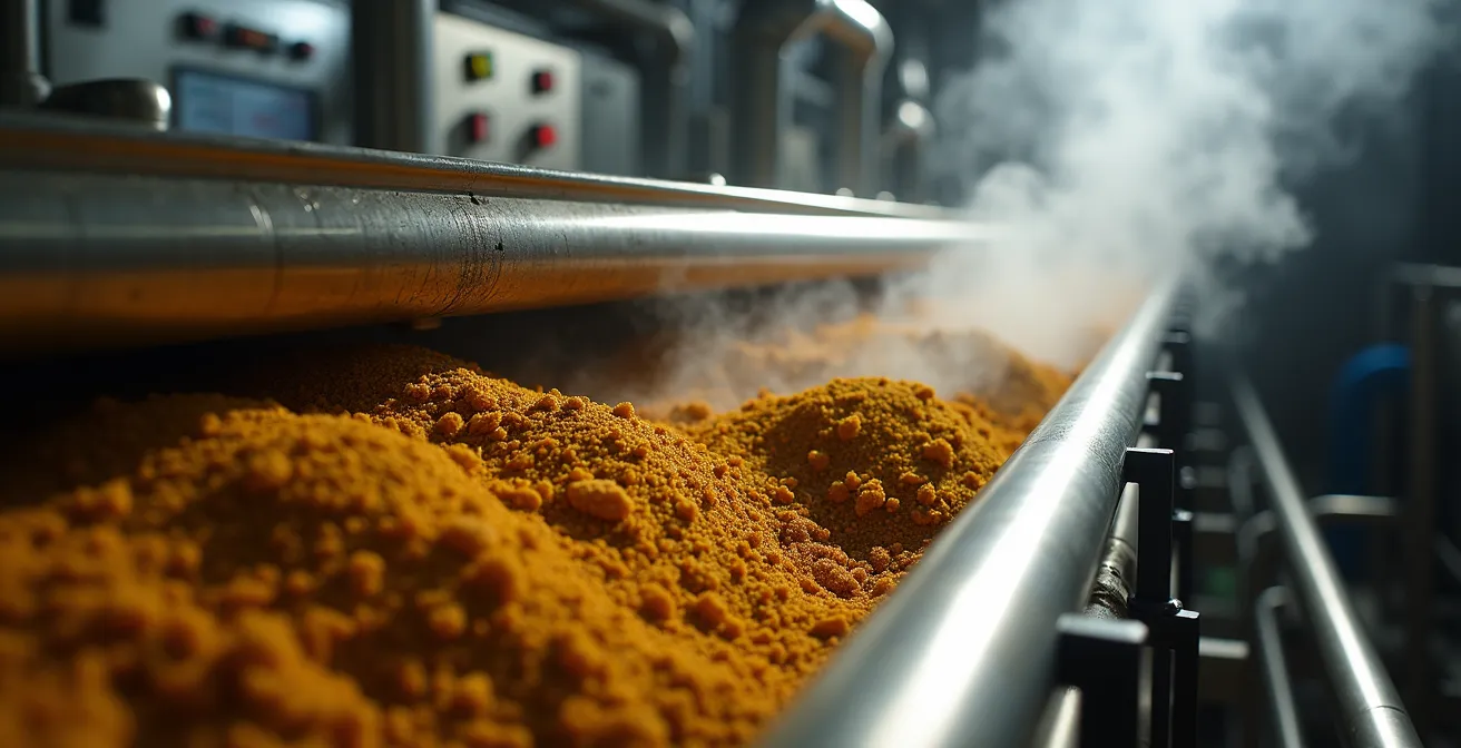 Vista detallada del proceso de tratamiento de lodos en una planta depuradora española moderna